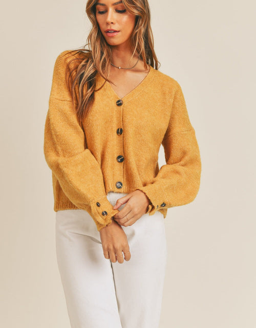 Load image into Gallery viewer, MABLE Long Sleeve Button Down Sweater Cardigan

