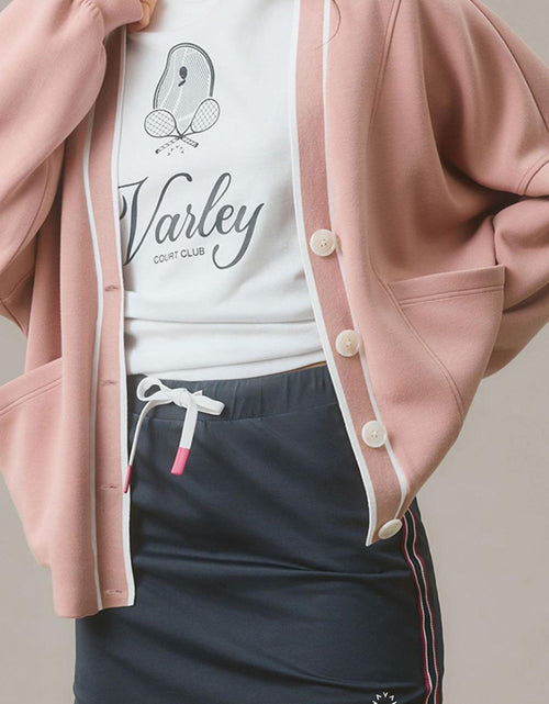 Load image into Gallery viewer, Contrast Trim V Neck Button Up Cardigan
