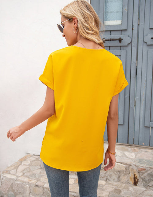 Load image into Gallery viewer, Ivy Lane V-Neck Short Sleeve T-Shirt
