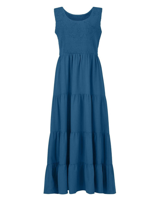 Load image into Gallery viewer, Tiered Smocked Wide Strap Dress

