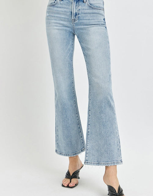 Load image into Gallery viewer, RISEN Full Size High Rise Ankle Flare Jeans
