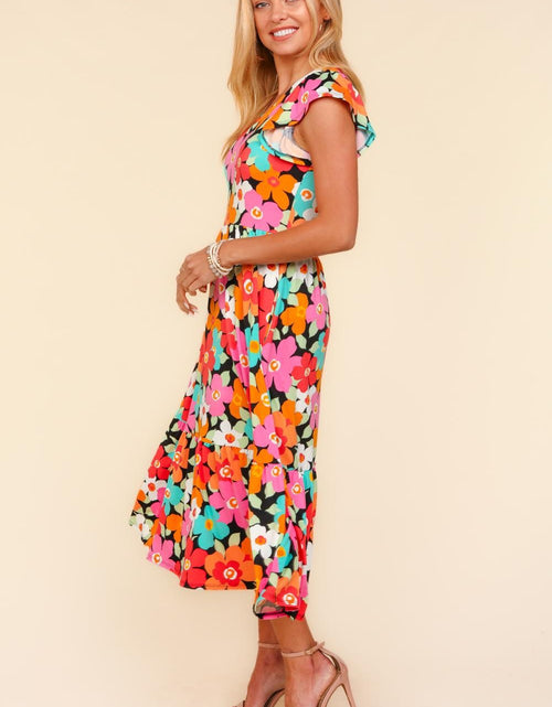 Load image into Gallery viewer, Haptics Floral Midi Dress with Side Pockets
