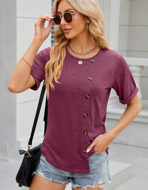 Load image into Gallery viewer, Round Neck Short Sleeve T-Shirt
