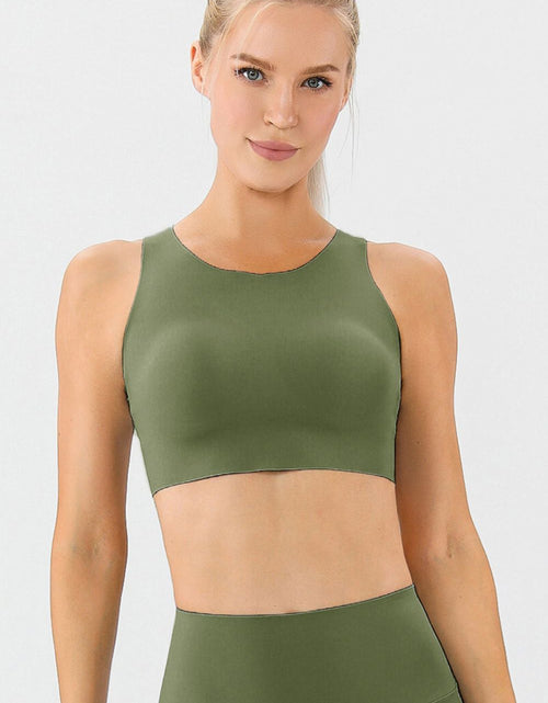 Load image into Gallery viewer, Round Neck Wide Strap Active Bra
