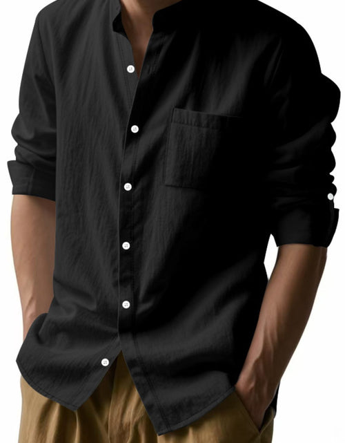 Load image into Gallery viewer, Men's Full Size Button Down Long Sleeve Shirt Plus Size
