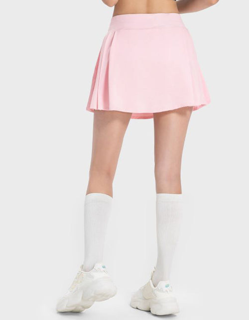 Load image into Gallery viewer, Millennia Pleated Detail Mid-Rise Waist Active Skirt
