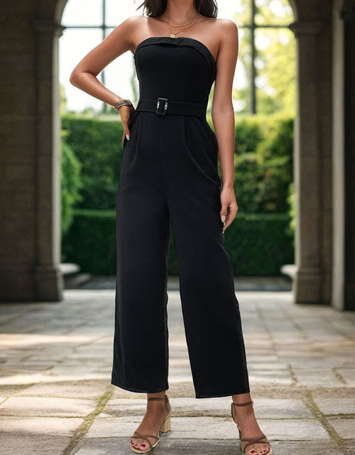 Load image into Gallery viewer, Perfee Tube Jumpsuit with Pockets
