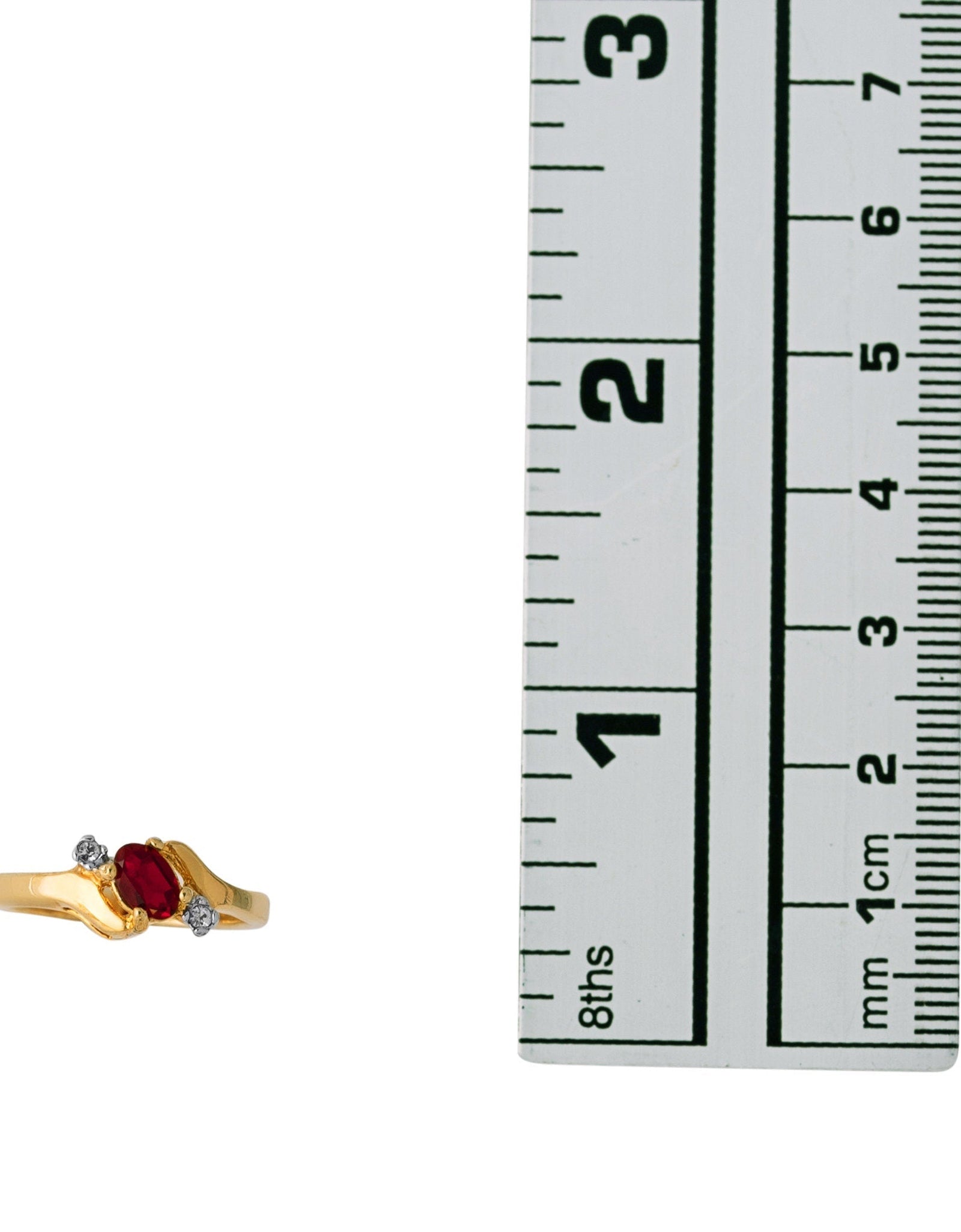 Vintage Ring Sapphire & Clear Austrian Crystals 18k White Gold Electroplated September Birthstone by PVD Vintage Jewelry