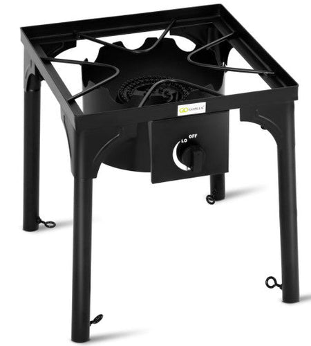 100000 BTU Portable Propane Outdoor Camp Stove with Adjustable Legs