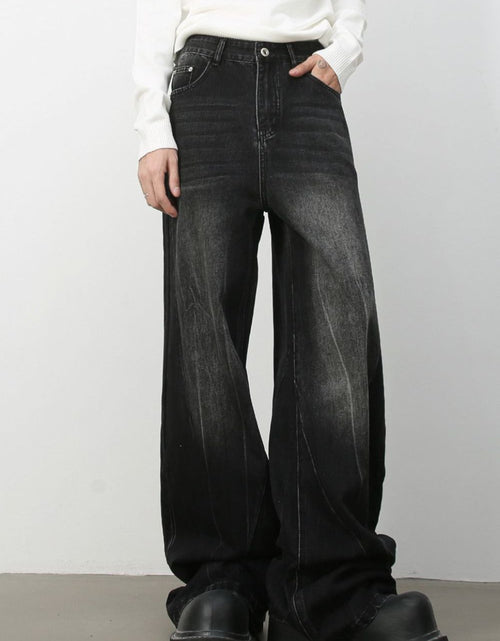 Load image into Gallery viewer, Men's Wide Leg Jeans with Pockets
