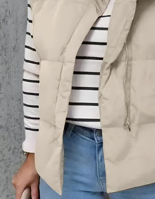 Load image into Gallery viewer, Zip Up Vest Coat with Pockets
