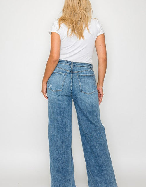Load image into Gallery viewer, bytos Full Size High Rise Wide Leg Jeans with Pockets
