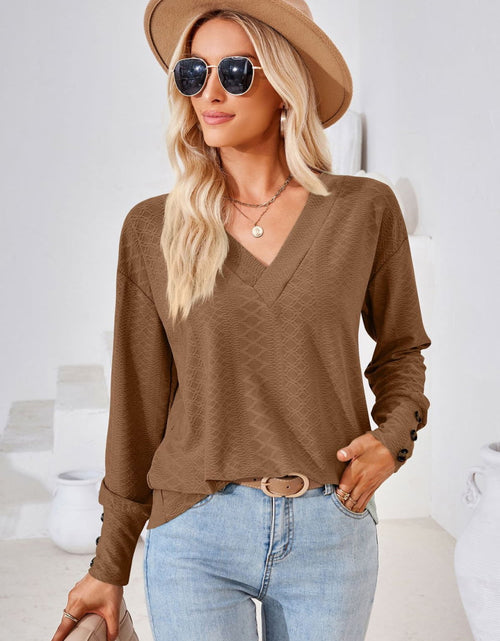 Load image into Gallery viewer, V-Neck Long Sleeve Blouse
