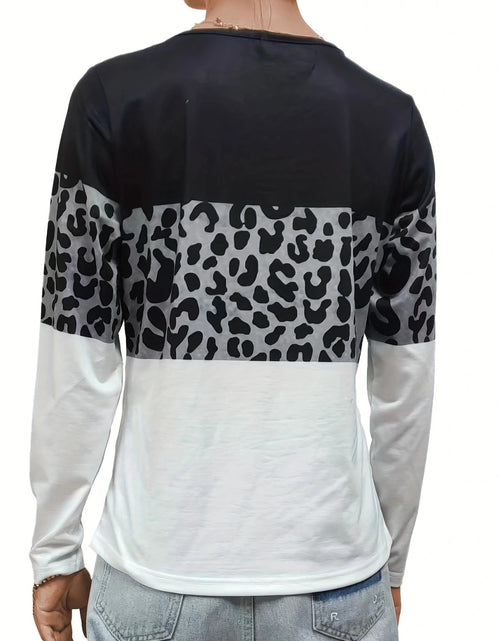 Load image into Gallery viewer, Crisscross Color Block Long Sleeve T-Shirt
