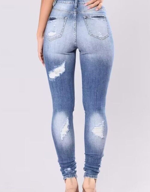 Load image into Gallery viewer, Full Size Distressed Skinny Jeans Plus Size
