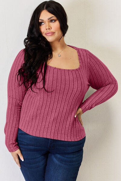 Load image into Gallery viewer, Basic Bae Full Size Ribbed Long Sleeve T-Shirt
