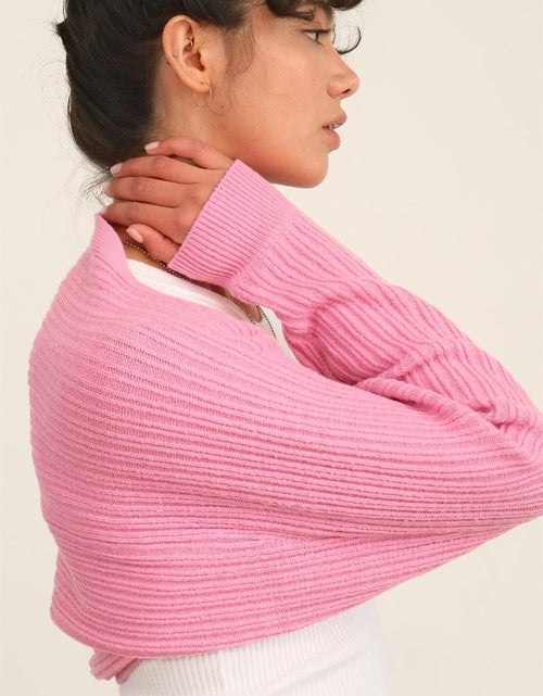 Load image into Gallery viewer, HYFVE Ribbed Knit Bolero Cardigan
