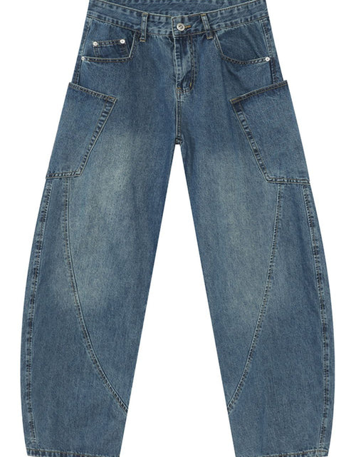 Load image into Gallery viewer, Mid Rise Waist Jeans with Pockets

