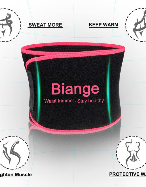 Load image into Gallery viewer, Waist Trainer for Women Men Sweat Belt Waist Trimmer Belly Band Stomach Wraps
