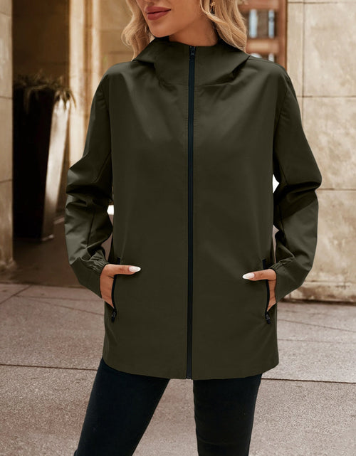 Load image into Gallery viewer, Ivy Lane Pocketed Zip Up Hooded Jacket

