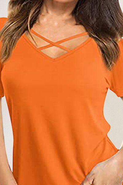Load image into Gallery viewer, Crisscross Short Sleeve T-Shirt
