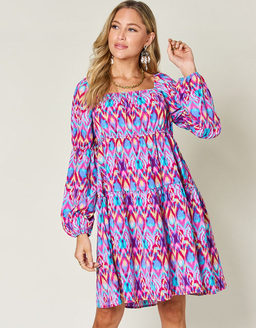 Load image into Gallery viewer, Double Take Full Size Printed Long Sleeve Dress
