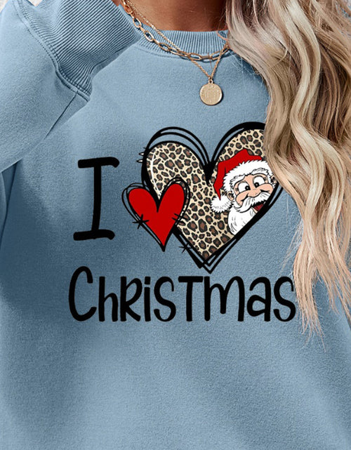 Load image into Gallery viewer, CHRISTMAS Graphic Round Neck Sweatshirt
