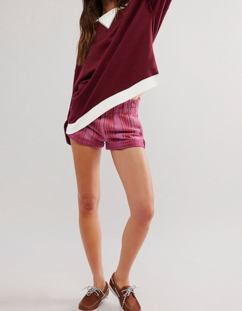 Load image into Gallery viewer, Contrast Dropped Shoulder Long Sleeve Sweatshirt
