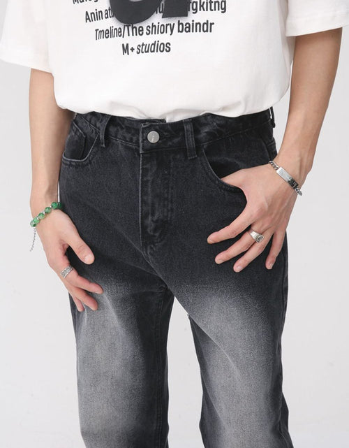 Load image into Gallery viewer, Men's Washed Straight Leg Jeans
