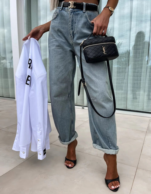 Load image into Gallery viewer, High Waist Wide Leg Jeans
