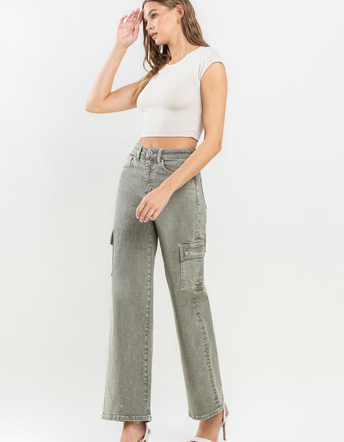 Load image into Gallery viewer, Vervet by Flying Monkey 90's Super High Rise Cargo Jeans
