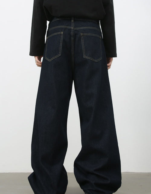 Load image into Gallery viewer, Men's Wide Leg Jeans with Pockets
