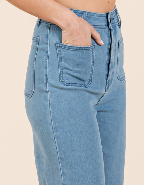Load image into Gallery viewer, Mittoshop High Waist Wide Leg Jeans

