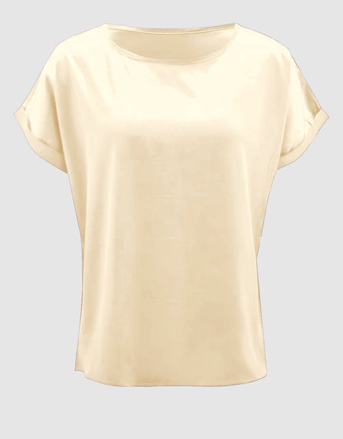 Load image into Gallery viewer, Round Neck Short Sleeve T-Shirt

