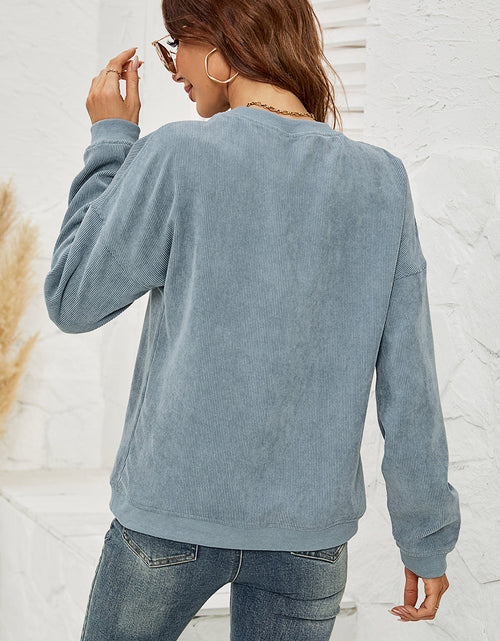 Load image into Gallery viewer, Round Neck Dropped Shoulder MAMA Graphic Sweatshirt
