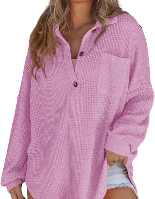 Load image into Gallery viewer, Half Button Long Sleeve Sweatshirt
