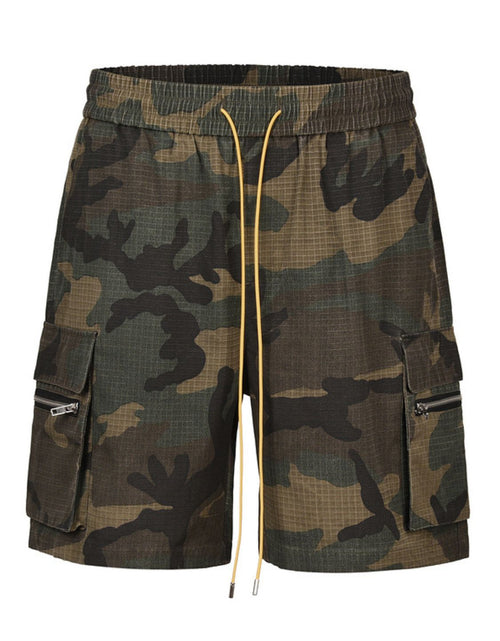 Load image into Gallery viewer, Men's Drawstring Camouflage Shorts
