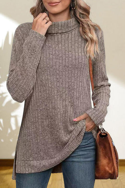 Load image into Gallery viewer, Turtleneck High Low Top
