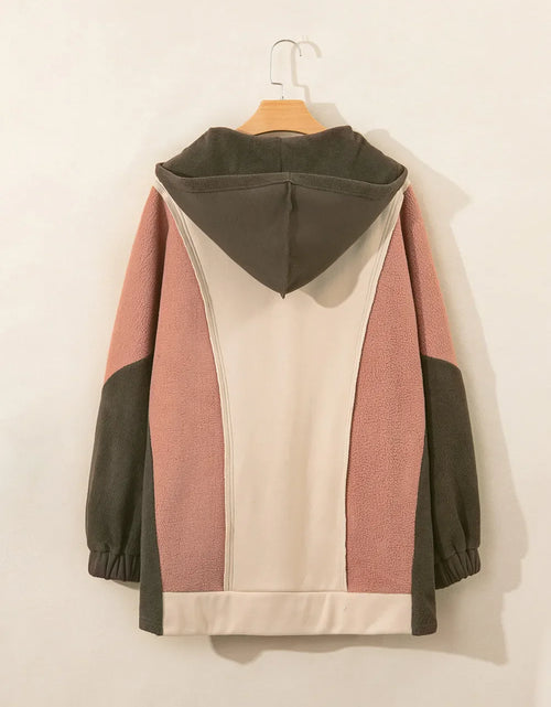 Load image into Gallery viewer, Color Block Long Sleeve Hoodie
