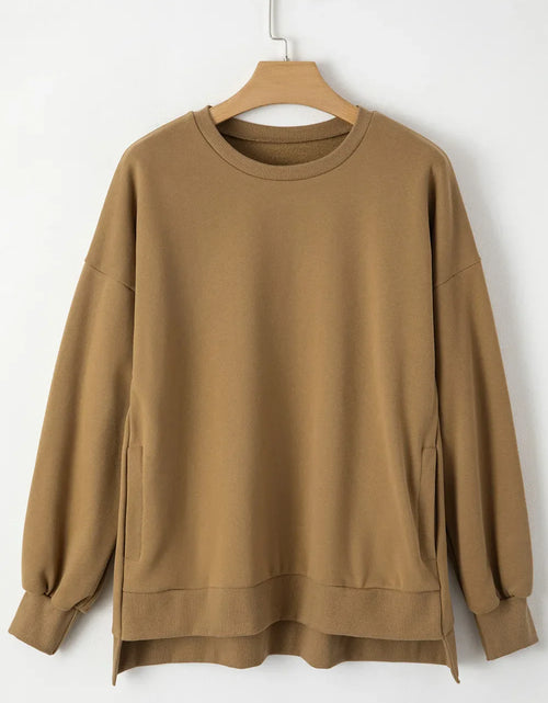 Load image into Gallery viewer, Round Neck Long Sleeve Sweatshirt
