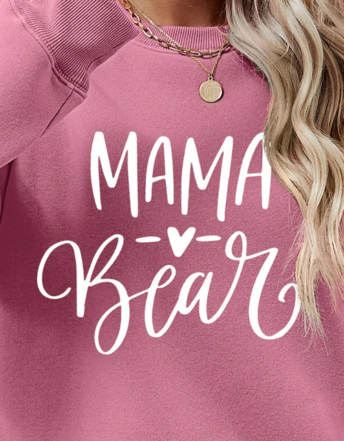 Load image into Gallery viewer, Letter Graphic Round Neck Long Sleeve Sweatshirt
