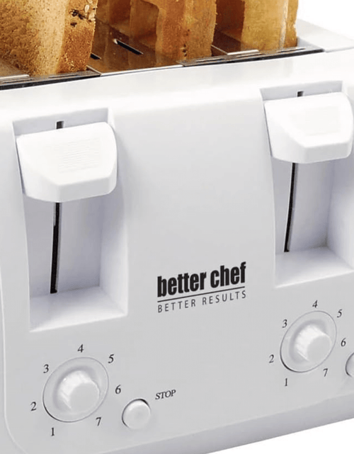 Load image into Gallery viewer, Better Chef Wide Slot 4-Slice Dual Control Toaster by Jupiter Gear Home
