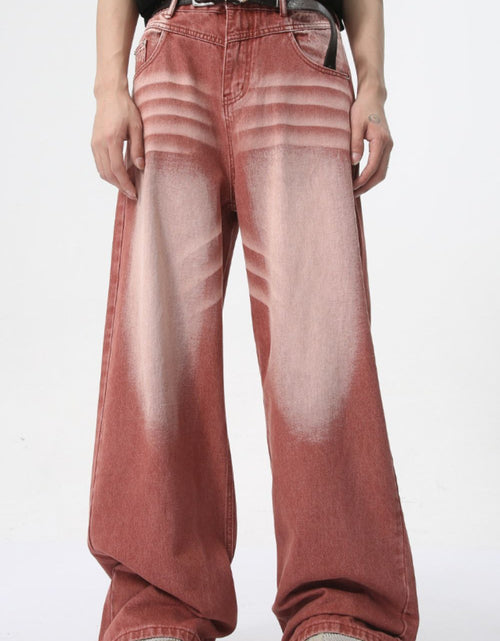 Load image into Gallery viewer, Men's Washed Wide Leg Jeans
