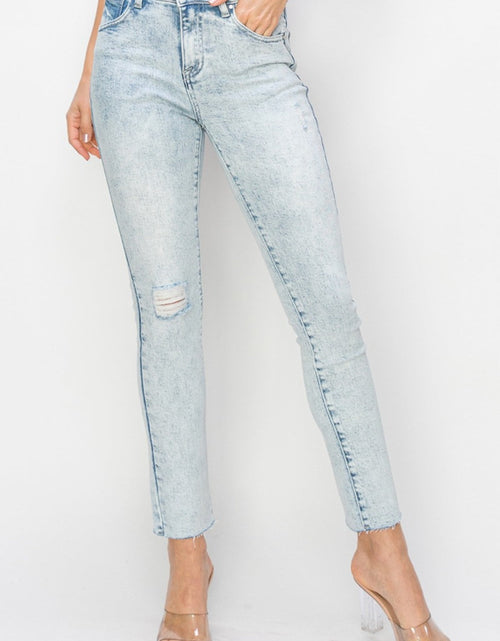 Load image into Gallery viewer, Risen Full Size High Rise Distressed Skinny Jeans
