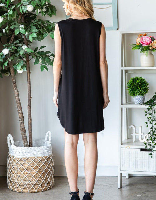 Load image into Gallery viewer, Heimish Full Size Sleeveless Animal Print Mini Dress
