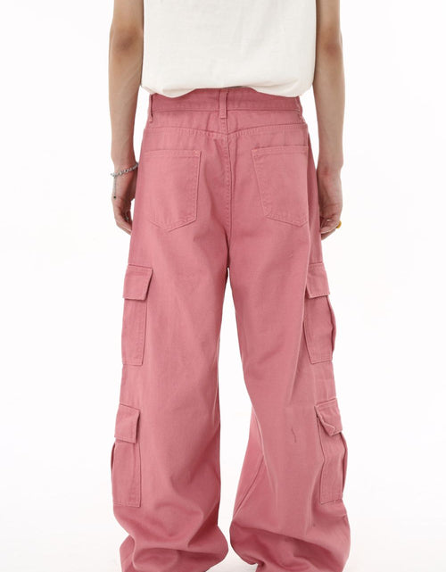 Load image into Gallery viewer, Wide Leg Cargo Jeans
