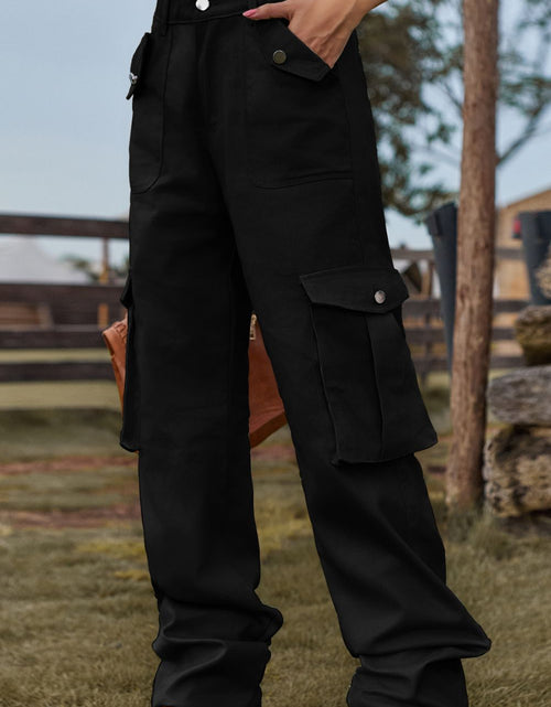Load image into Gallery viewer, Loose Fit Long Jeans with Pockets
