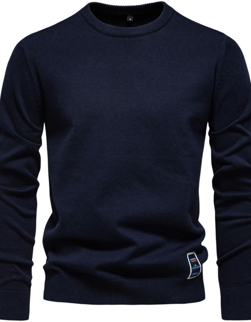 Load image into Gallery viewer, Men's Round Neck Long Sleeve Sweater
