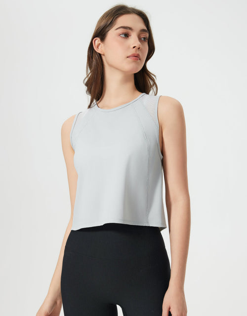 Load image into Gallery viewer, Millennia Round Neck Cropped Active Tank
