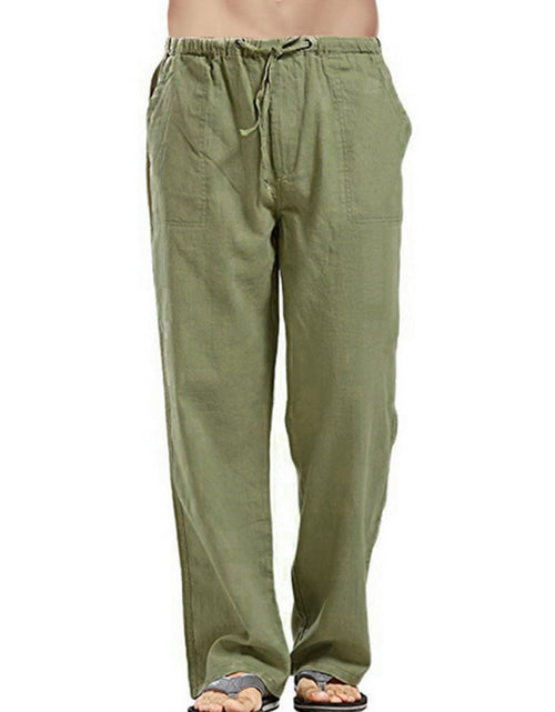 Load image into Gallery viewer, Men's Full Size Drawsting Straight Leg Pants Plus Size
